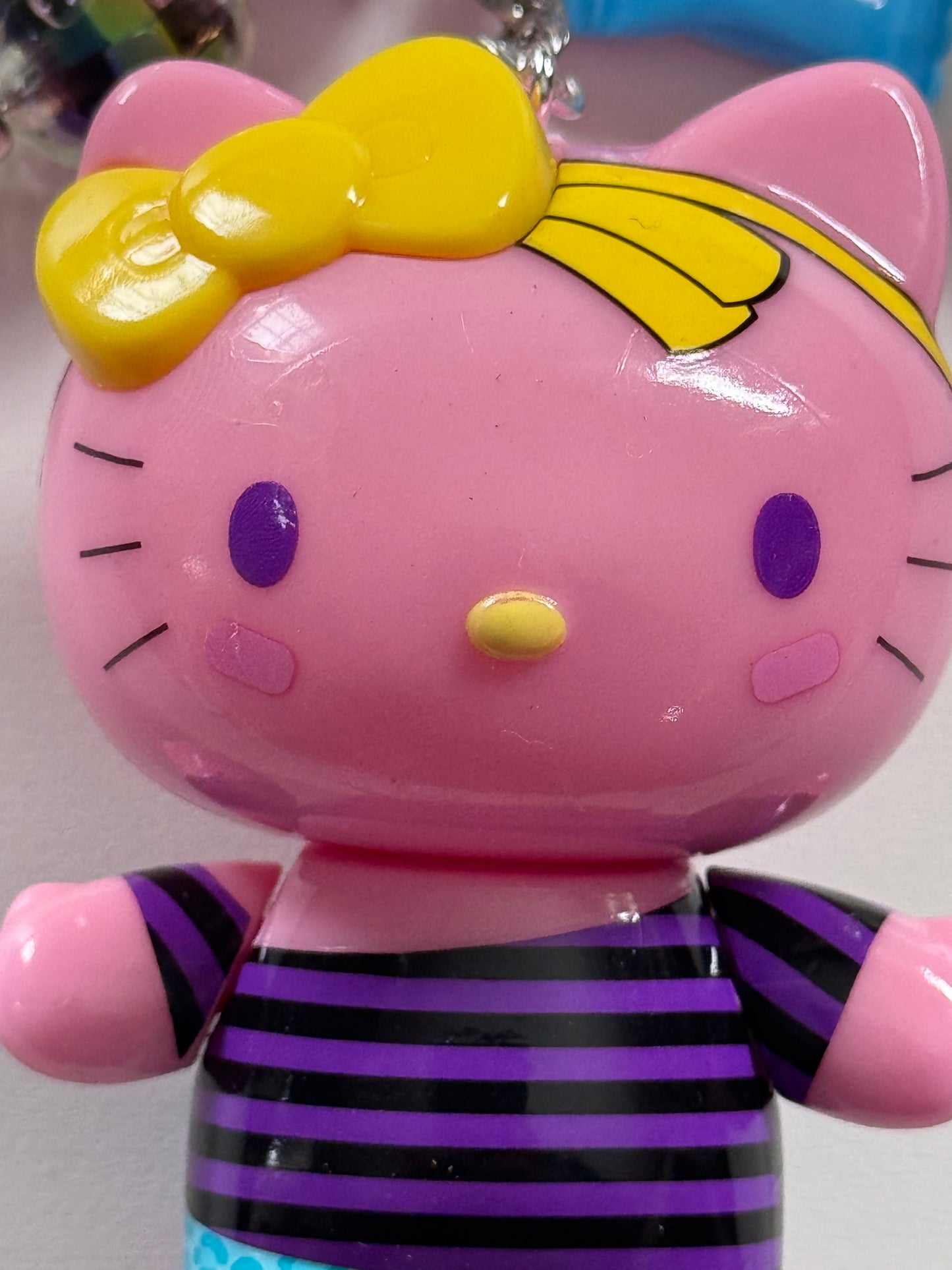 80’s Striped Too Hello Kitty Purse Pal/ Bag Charm