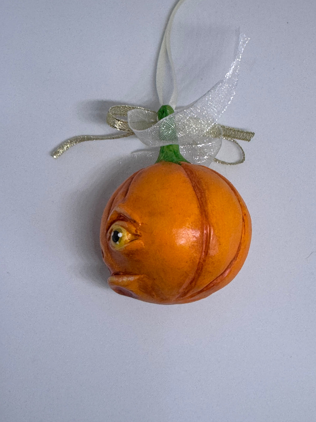 Large Hand sculpted pumpkin Babe -A