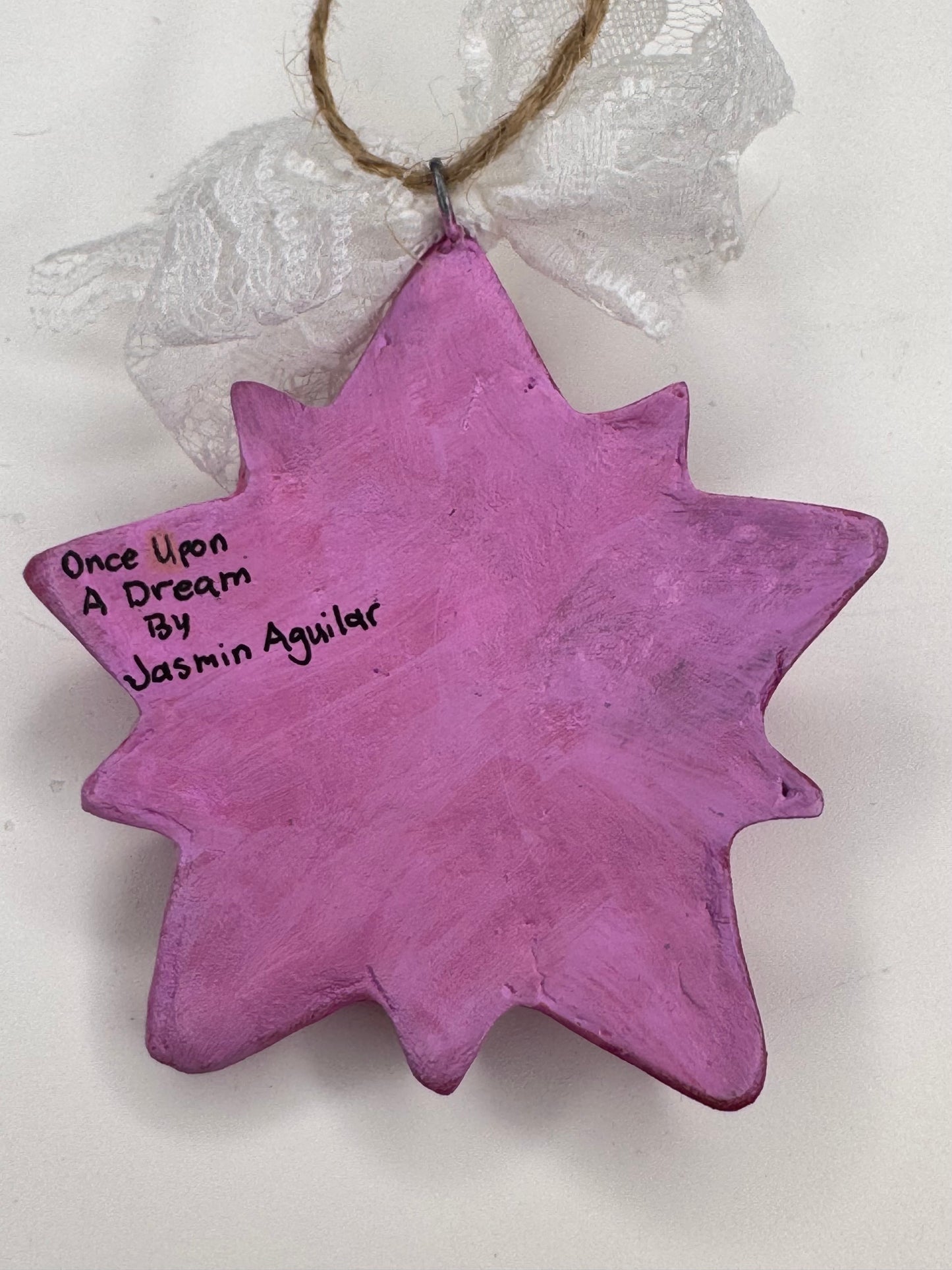 Whimsy Star Ornament- Pink