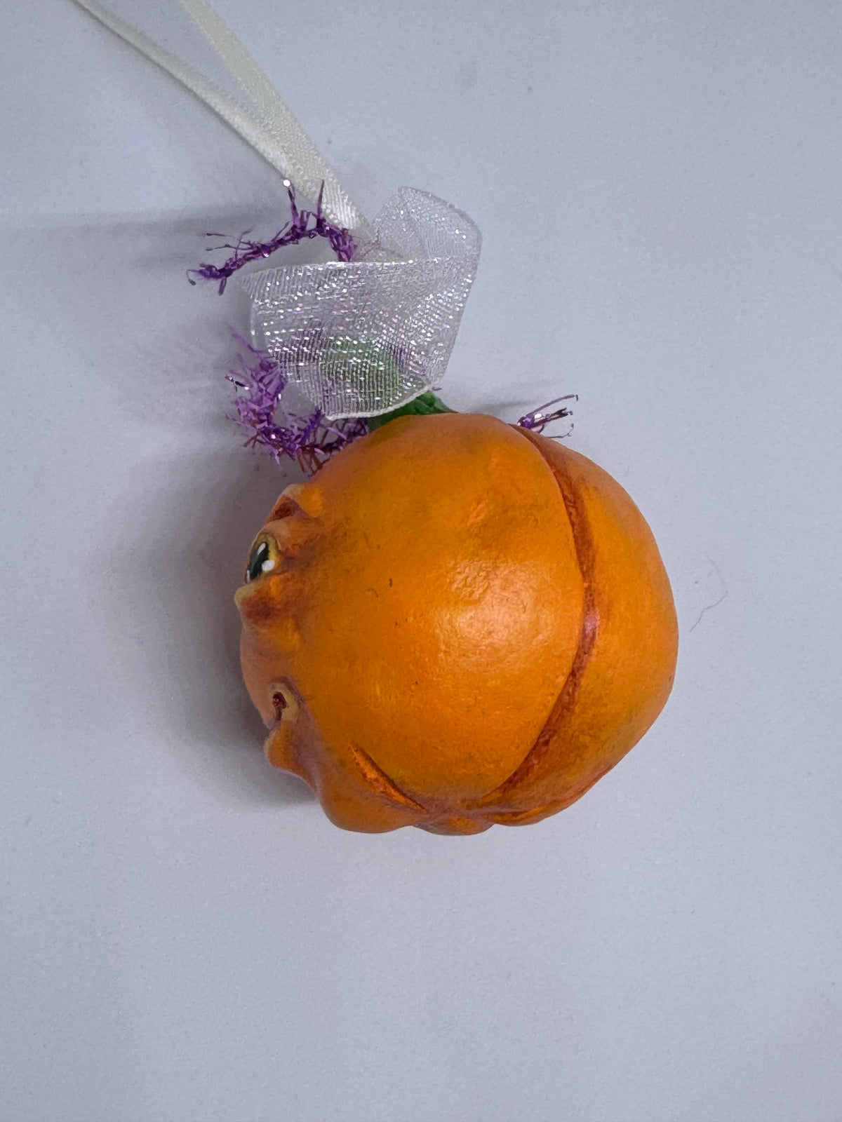 Large Hand Sculpted Pumpkin Babe -D