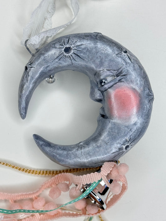 Whimsical Man on the Moon ornament