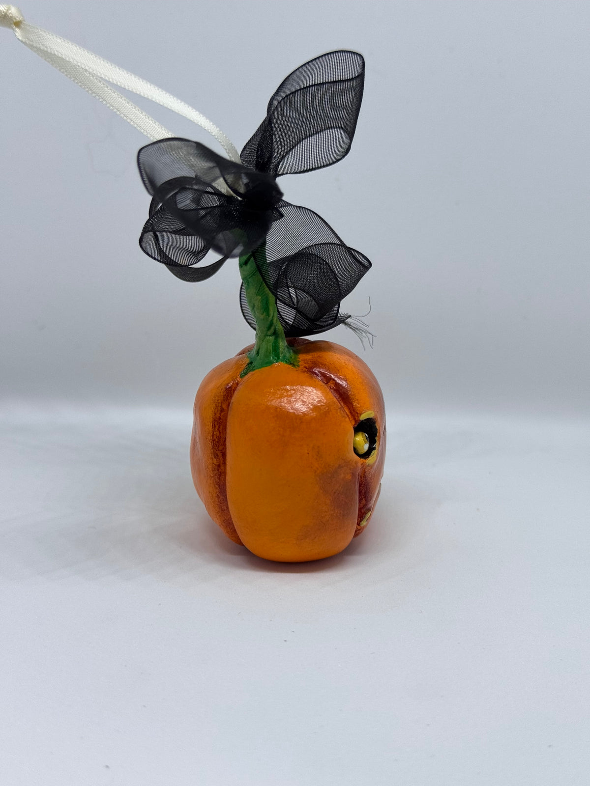 Hand Sculpted Pumpkin Babe -D