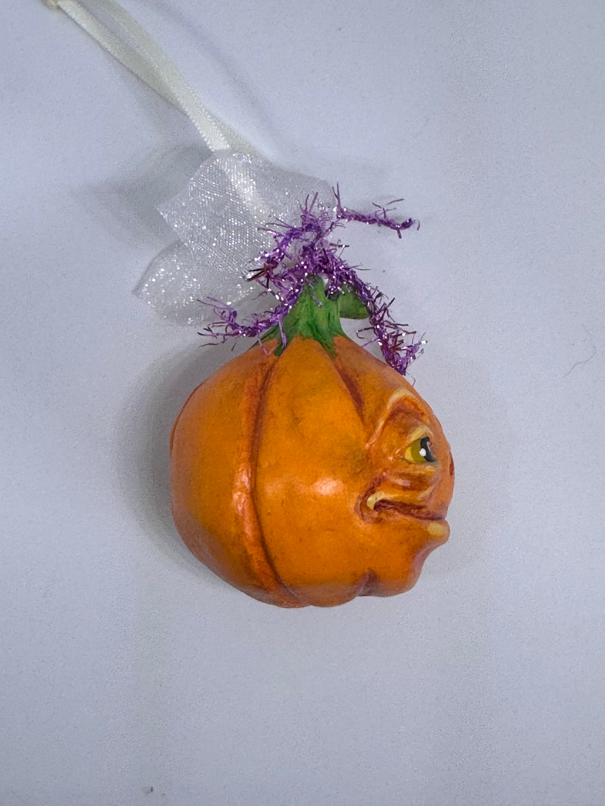 Large Hand Sculpted Pumpkin Babe -D