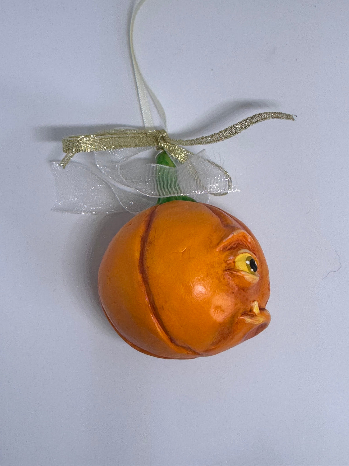 Large Hand sculpted pumpkin Babe -A