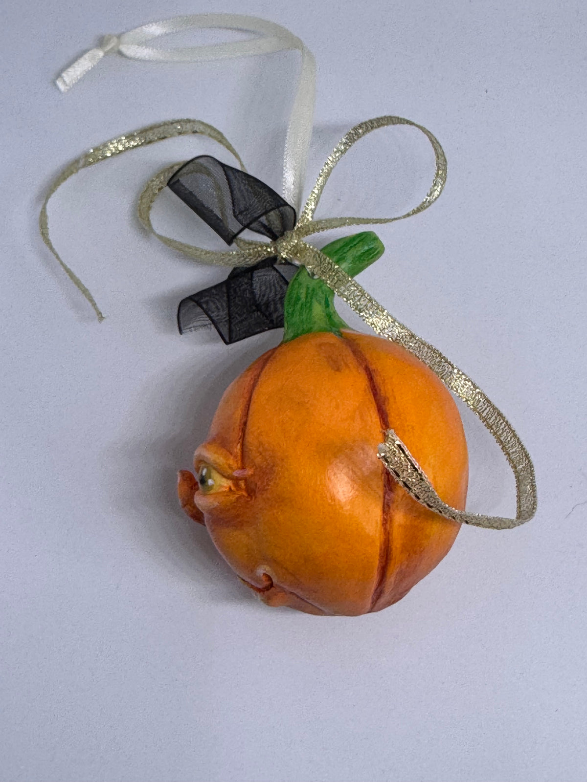 Large Hand Sculpted Pumpkin Babe -C
