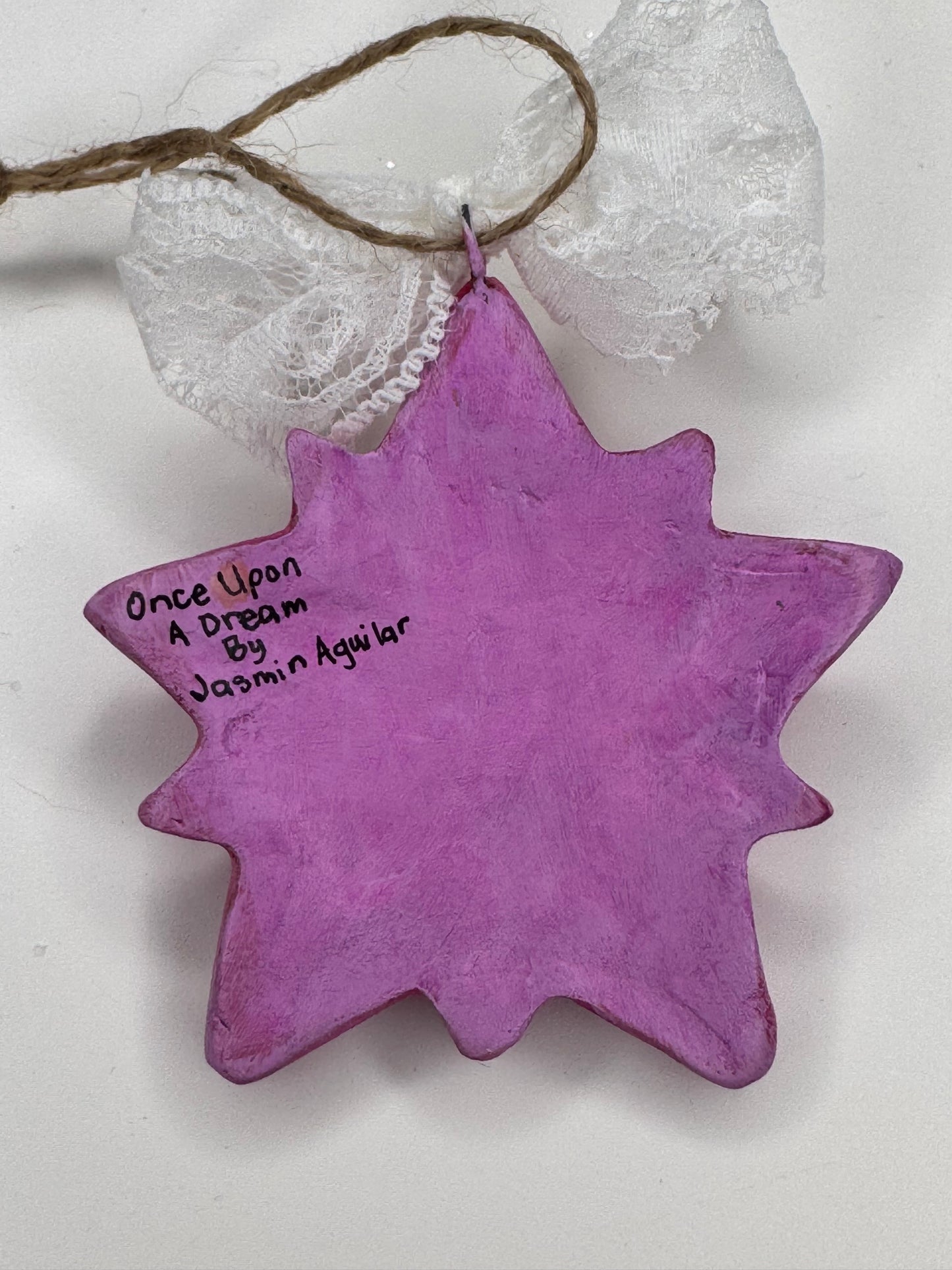 Whimsy Star Ornament- Pink