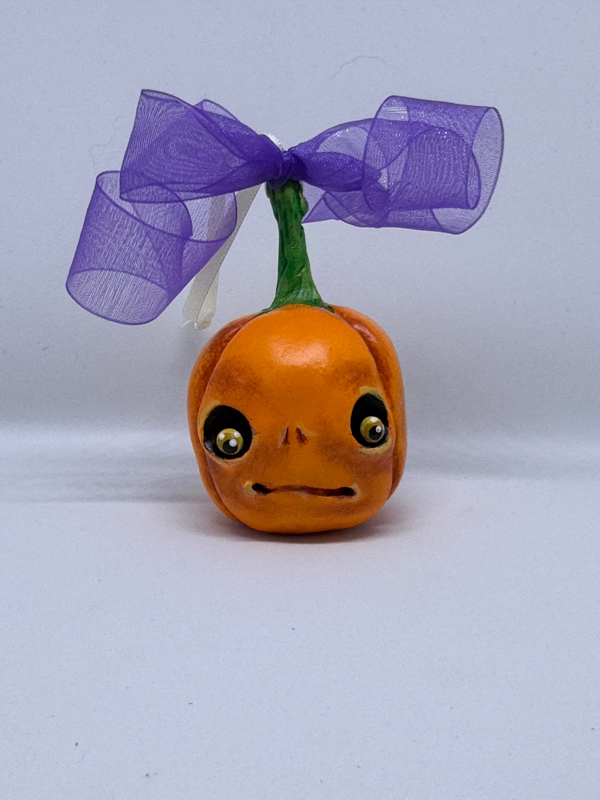 Hand Sculpted Pumpkin Babe -A