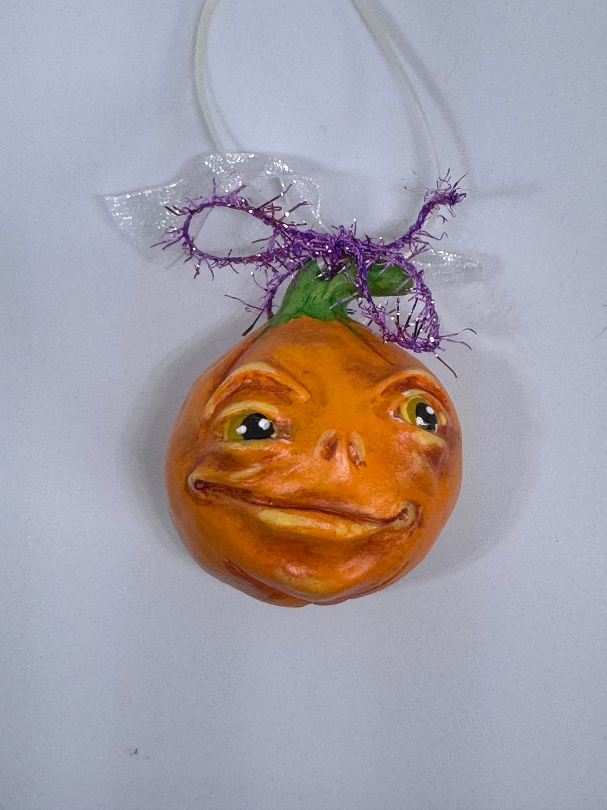 Large Hand Sculpted Pumpkin Babe -D