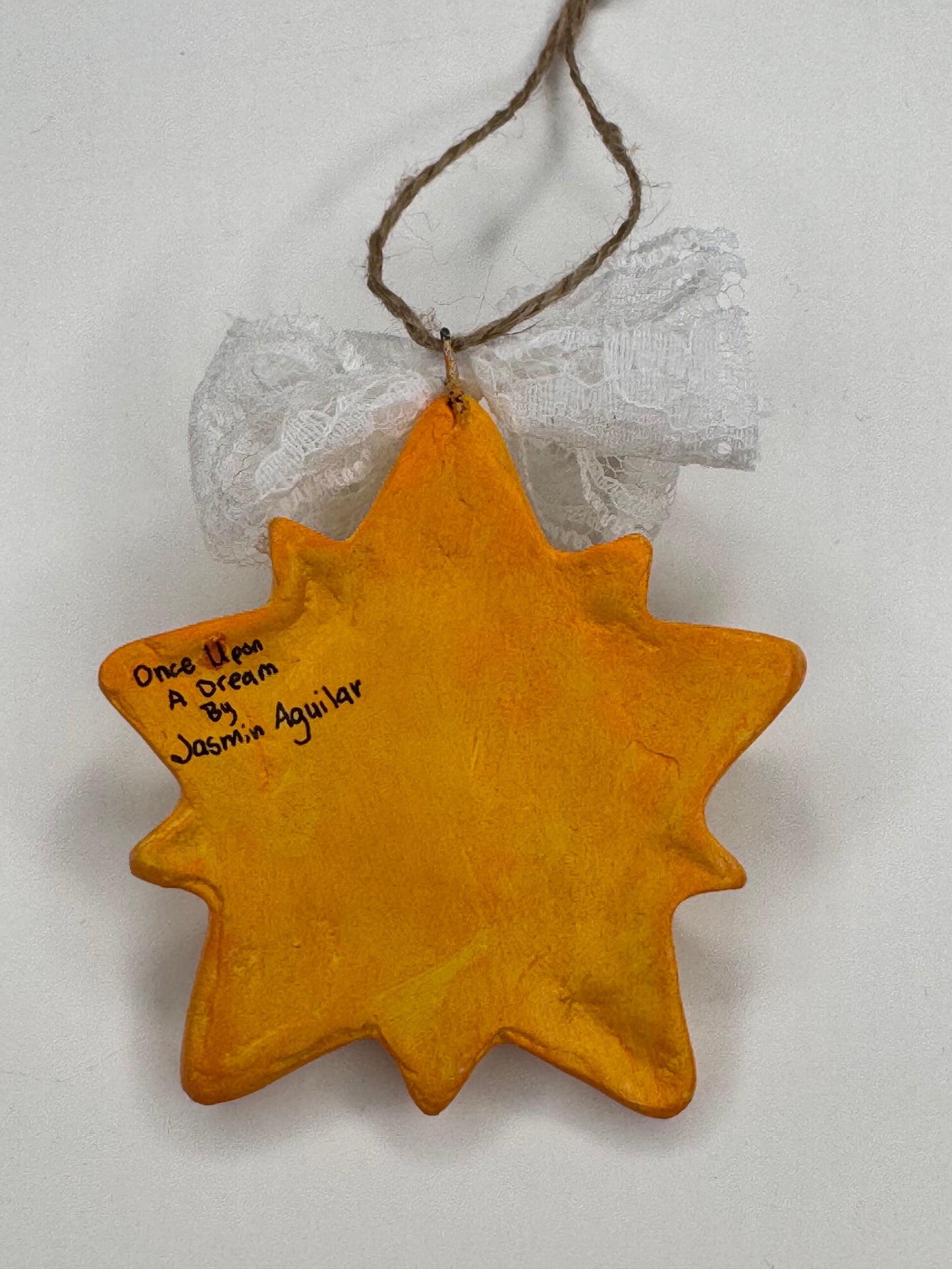 Whimsy Star Ornament - Yellow