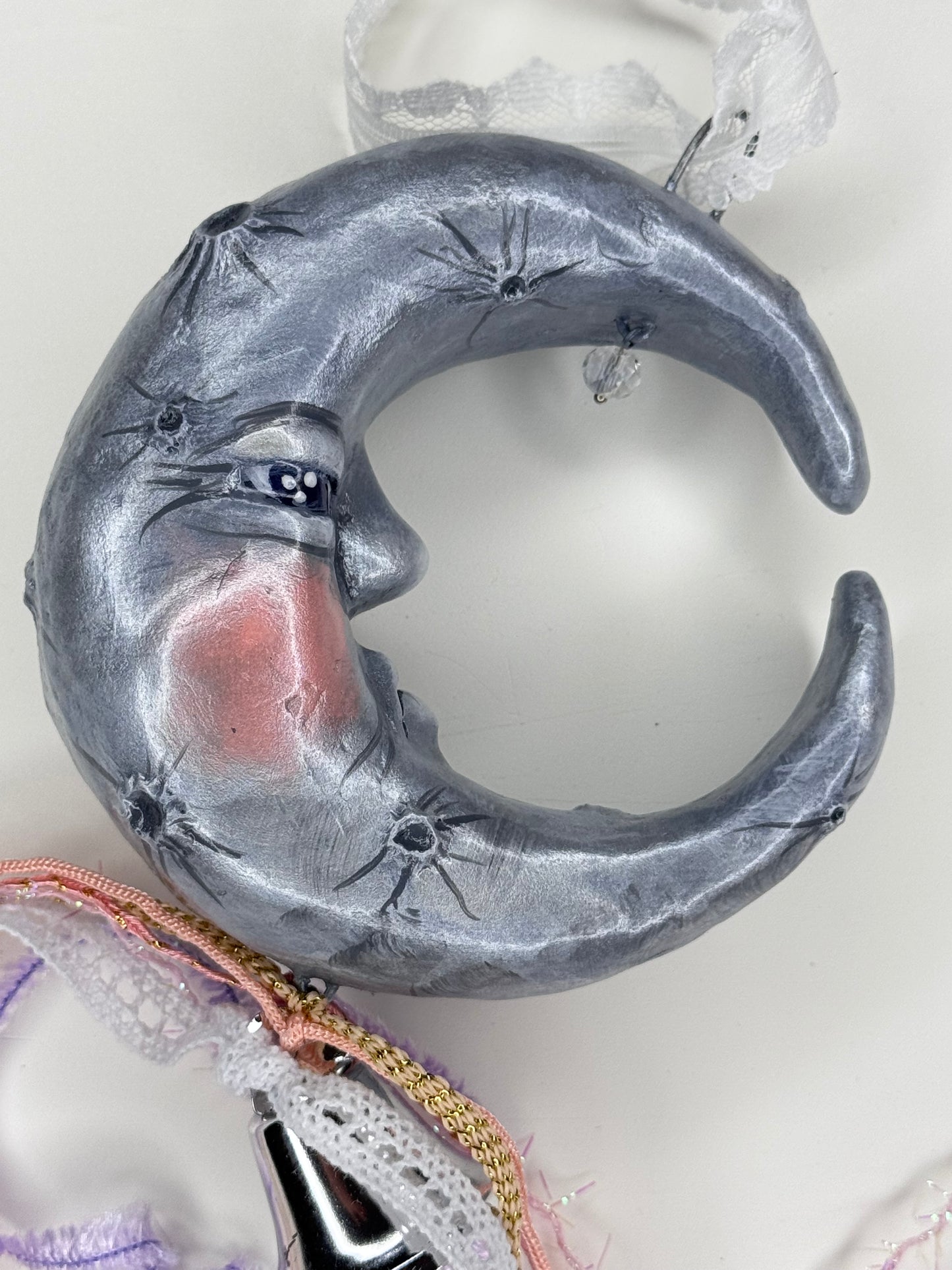 Whimsical Man on the Moon ornament