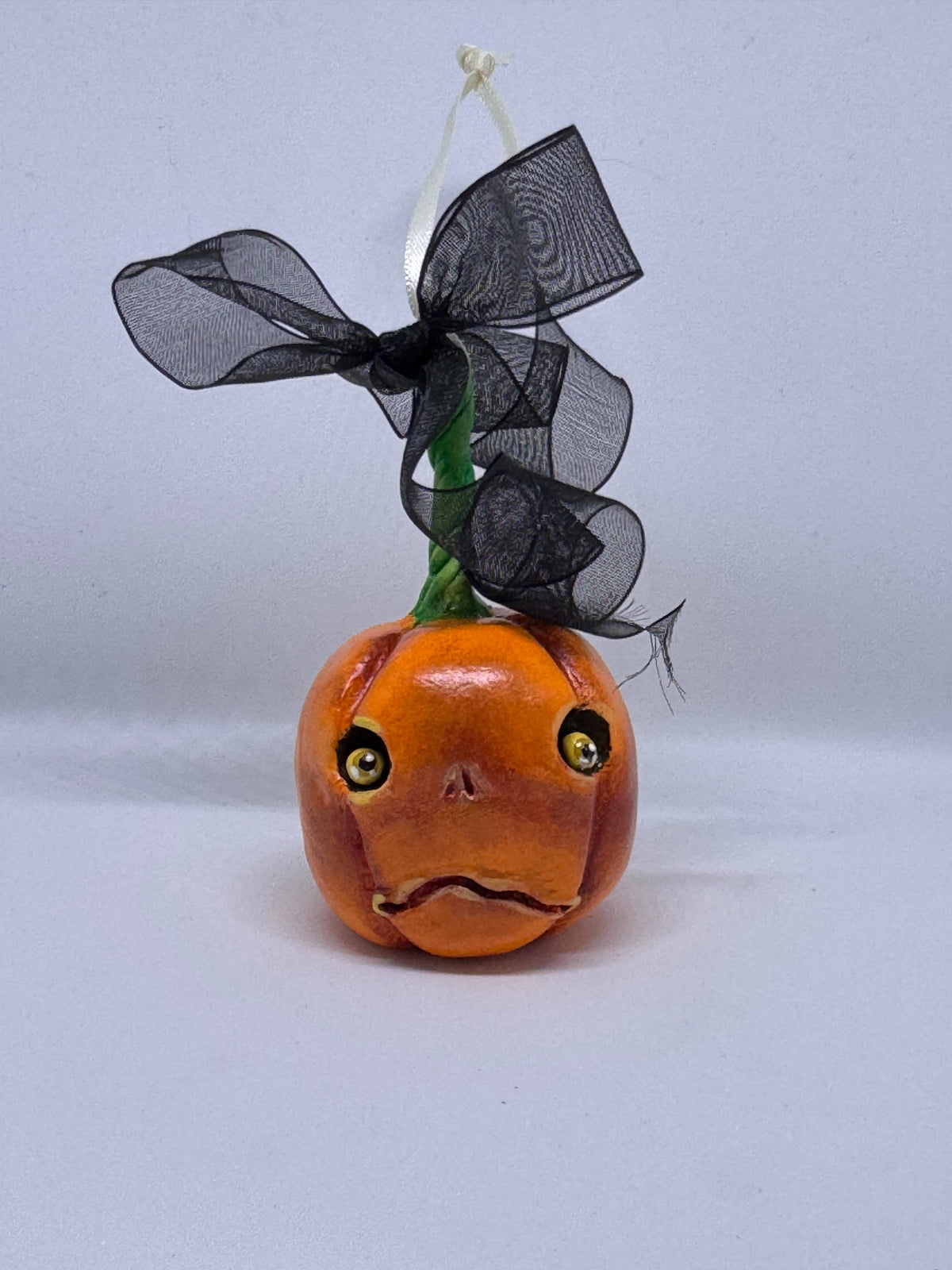 Hand Sculpted Pumpkin Babe -D