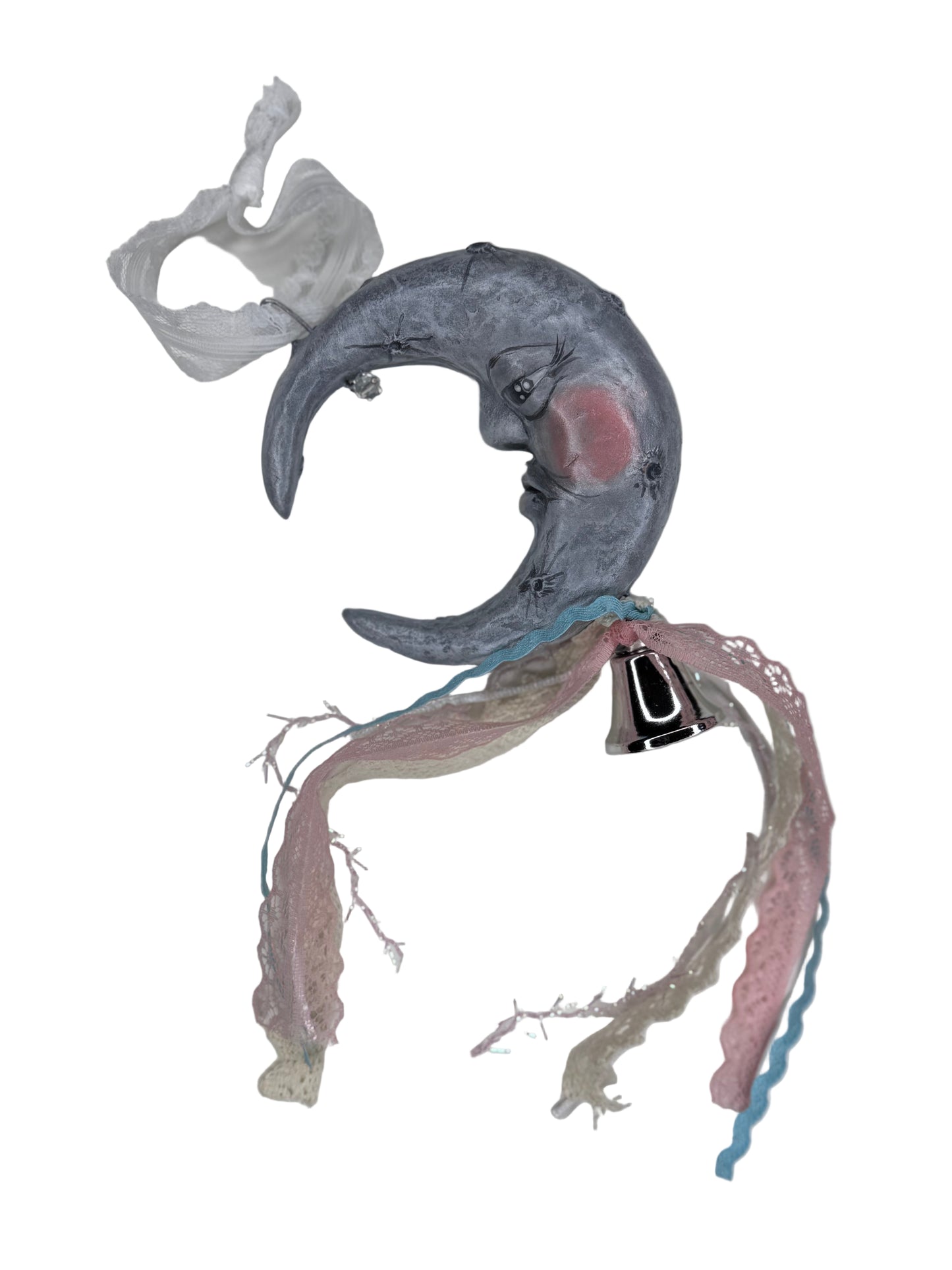 Whimsical Man on the Moon Ornament