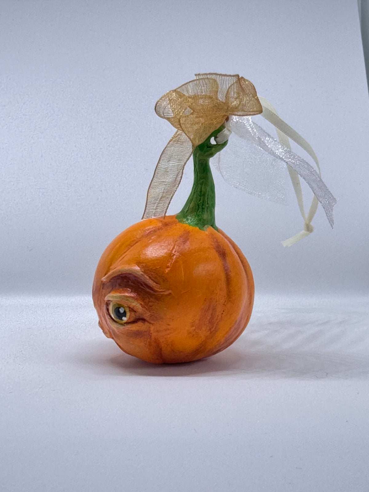 Large Hand Sculpted Pumpkin Babe -B