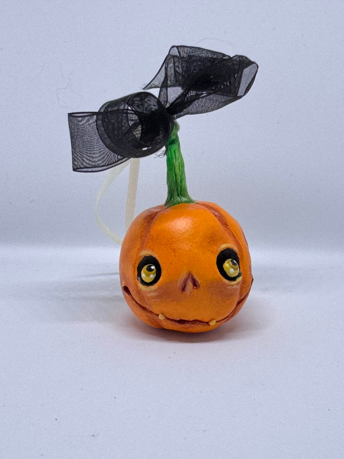 Hand Sculpted Pumpkin Babe -B