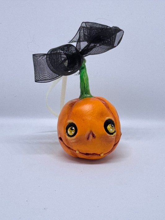Hand Sculpted Pumpkin Babe -B