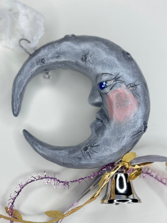 Whimsical Man on the Moon ornament