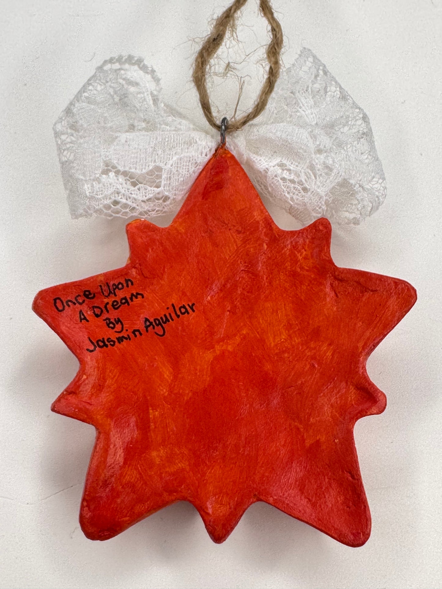 Whimsy Star Ornament - Orange