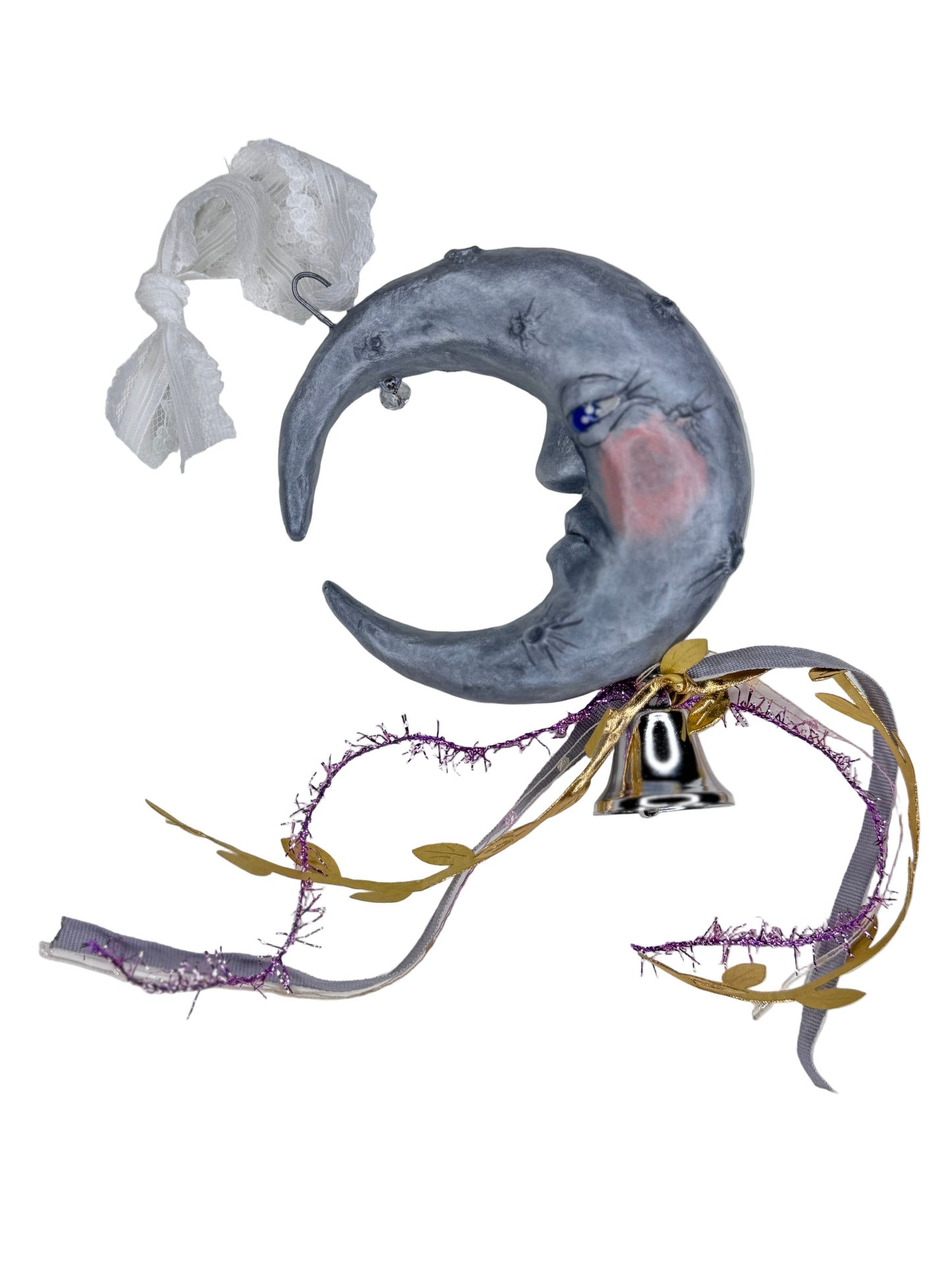 Whimsical Man on the Moon ornament