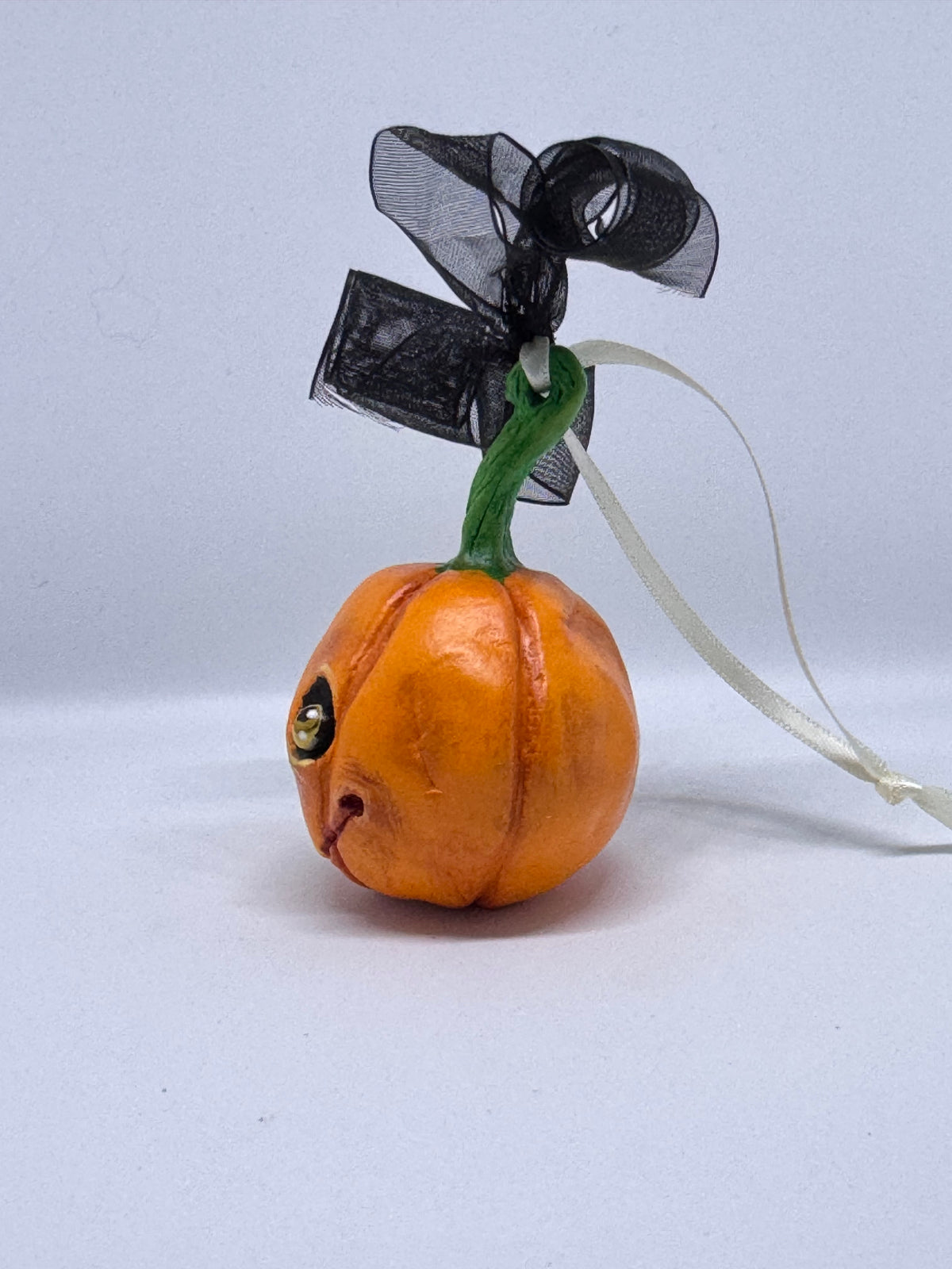 Hand Sculpted Pumpkin Babe -B