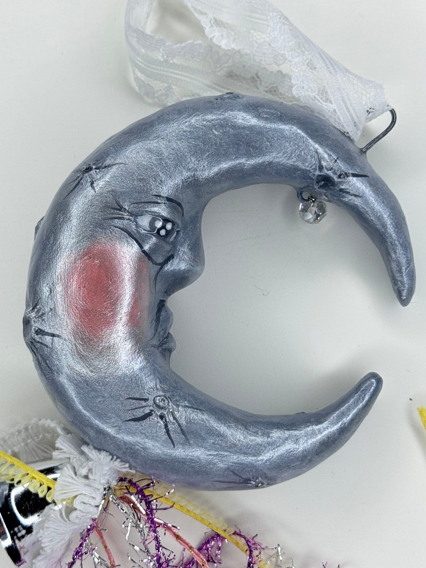 Whimsical Man on the Moon ornament