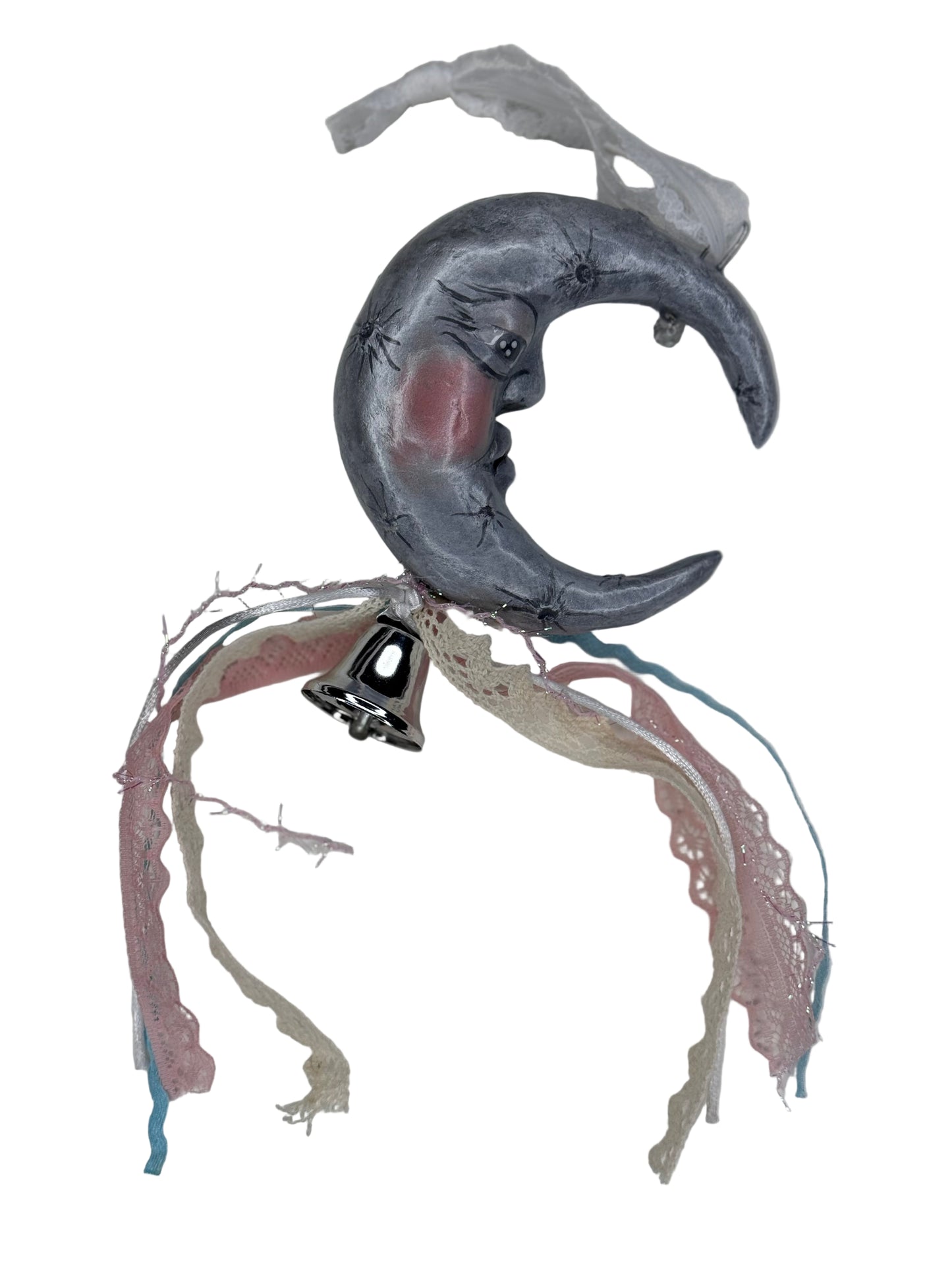 Whimsical Man on the Moon Ornament