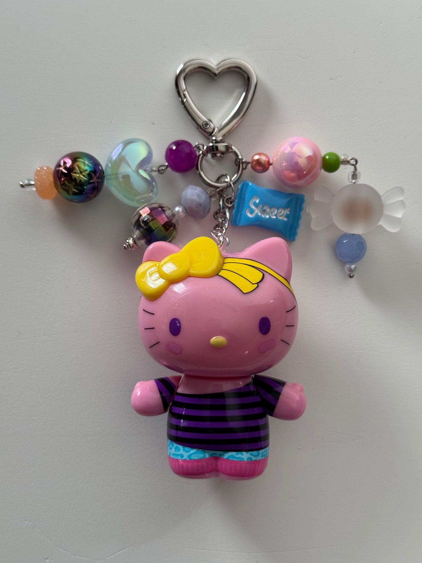 80’s Striped Too Hello Kitty Purse Pal/ Bag Charm