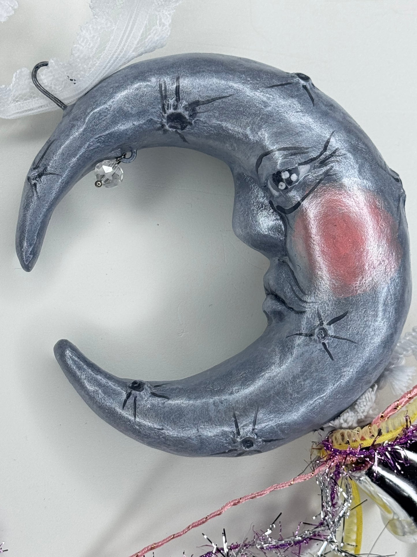 Whimsical Man on the Moon ornament