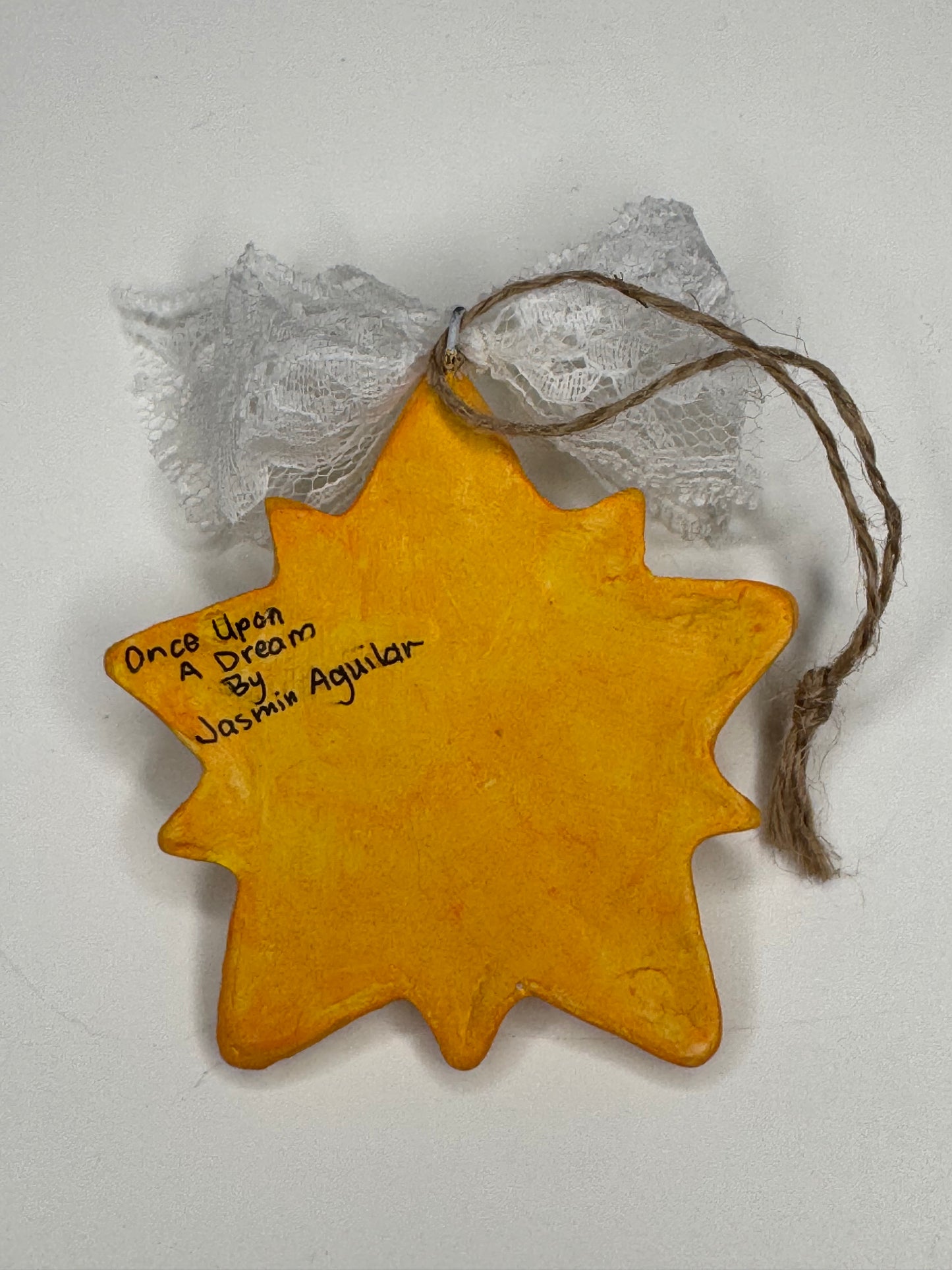 Whimsy Star Ornament - Yellow